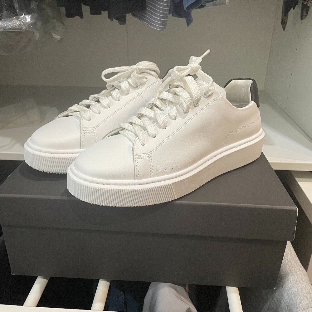 HUGO BOSS Men's Leather White Sneakers